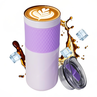 Thermos à café en acier inoxydable à double paroi isolé sous vide de 17 oz avec isolation thermique de 6 à 12 heures sans BPA