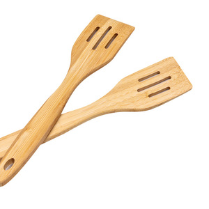 Ensemble de spatules en bois, 2 pièces, ustensiles de cuisine antiadhésifs, outils de cuisson - Product Image 4