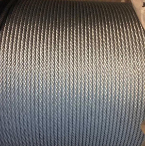 Cuerda de alambre de acero galvanizado/no galvanizado eléctrico <span class=keywords><strong>6X19</strong></span> + <span class=keywords><strong>Iwrc</strong></span> 1/2 'con grasa - Product Image 1