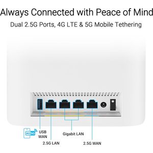 Venta al por Mayor de ZenWiFi BT8, Paquete de 3 Routers WiFi 7 Tri-Banda, 14 Gbps, Puertos Duales de 2.5G, Función de Módem, Compatible con WDS, Versión para Estados Unidos - Product Image 1
