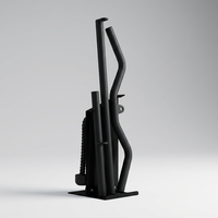 Ensemble d'accessoires pour machine à câbles 5 pièces : Barre ergonomique pour tirage vertical, Ensemble de poignées en D pour entraînement de rame et renforcement du dos, Équipement de gym