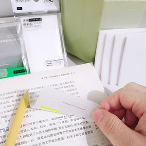 Transparent Sticky Notes Shining 3*3inch High Appearance <b>Memo</b> <b>Pads</b> Self-Adhesive Stationery School Supplies - Product Image 4