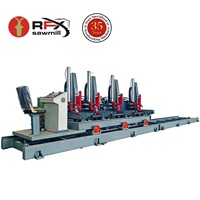 Scie à découper hydraulique CNC |   Haute efficacité propulsée par un moteur |   Structure en acier entièrement soudée, robuste |   Tronc de bois de grand diamètre personnalisable