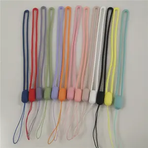 China Supplier Good Selling Phone Case Hanging Wrist Lanyard Silicone Mobile Phone Strap Charms