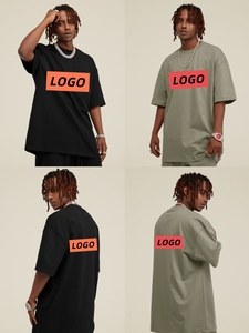 T-shirt homme oversize simple personnalisé 100% coton, style streetwear sport, haute qualité, respirant - Product Image 3