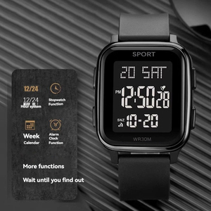 <span class=keywords><strong>Orologi</strong></span> sportivi digitali per bambini e ragazzi, <span class=keywords><strong>orologi</strong></span> casual da uomo con cinturino in plastica - Product Image 3