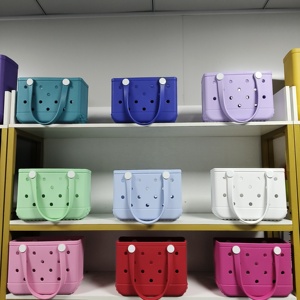 Su geçirmez plaj çantası Bog <span class=keywords><strong>g</strong></span> çantası çevre dostu Tote Eva çanta kadınlar için yeni küçük lüks çanta Tote plaj çantası - Product Image 4