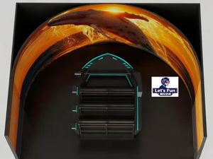 Cinéma éducatif intérieur à thème aventure des Bermudes, réalité virtuelle 9D, construction en métal, aluminium et acier à 360 degrés, pour la maison et les garderies - Product Image 4
