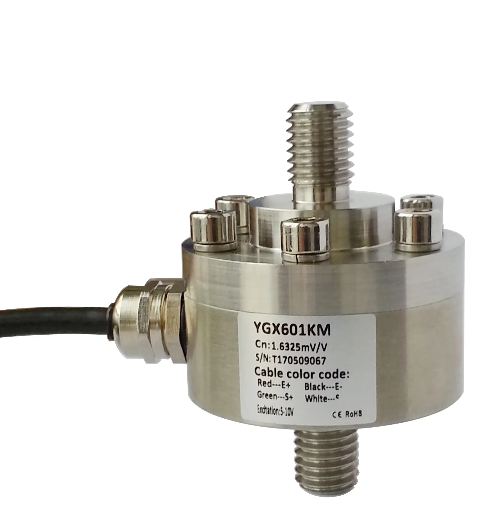 1kn 2kn 5kn 10kn 20kn trọng lượng analog cảm biến Threaded Rod Load cell Bolt tải cảm biến cho căng thẳng compressioin lực lượng đo lường