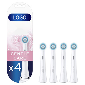 Cabezales de repuesto para cepillo de dientes eléctrico con embalaje personalizado, Cross Action IO, paquete de 4, para uso en hoteles, exteriores y automóviles. - Product Image 2
