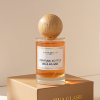 Flacons pulvérisateurs en verre vides à fond épais, forme cylindrique, 30ml, 50ml, 100ml, 200ml, 250ml, en stock, 100ml avec bouchon en bois