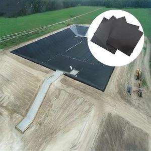 Máscara de aislamiento de residuos peligrosos médicos Geomembrana HDPE/EVA facial ligera de 2mm para vertedero para aplicaciones de presa de estanque de granja de peces - Product Image 1