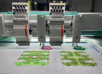 Machine à broder informatisée Dahao à double tête, 9 aiguilles, machine à broder plate domestique avec noyau d'engrenage moteur