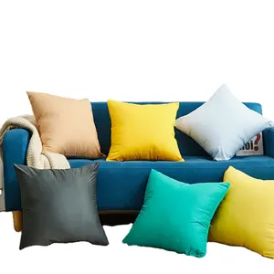 Sẵn Sàng Giao Hàng Amyhouse Vỏ Gối Trang Trí Nhà Sofa Vải Bông 100 Nhiều Màu Vỏ GốI Trơn