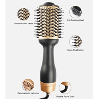 Avec Offre Spéciale double tension 1000W One-Step Salon Round Styling Tools Blow Big Hair Straightener Comb Style Hot Air Dryer Brush