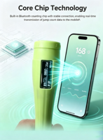Nouvelle conception Corde à sauter de fitness personnalisée avec capteur numérique de 10 mm, roulement ABS et logo privé