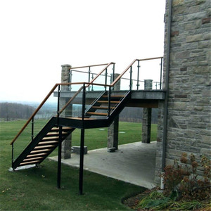 Escaleras para el hogar personalizadas, ESCALERAS <span class=keywords><strong>DE</strong></span> <span class=keywords><strong>HIERRO</strong></span> para precios exteriores, escaleras rectas - Product Image 1