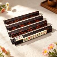 U.fun Schildkröten-Farbige Klassische Luxus Premium ABS Mahjong-Steine Wasserfest für Tischdekoration Amerikanisches 166-Stein-Spiel