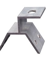 Accessoires photovoltaïques, ensemble de 10 pièces, pinces en forme de T pour tuiles en acier coloré, clip d'angle solaire en alliage d'aluminium, fixations photovoltaïques