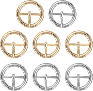 Boucle de ceinture à une seule pointe, boucle à rouleau métallique, boucles à barre centrale ronde pour la fabrication de ceintures et de sacs, quincaillerie en cuir - Product Image 1