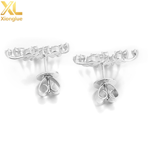 Pendientes de Lujo con Diamantes de Laboratorio DEF/VS, Oro de 14K/18K, Joyería Personalizada para Compromiso, Pendientes de Flecha para Mujer - Product Image 3