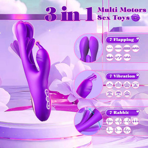 Original Factory Wholesale 3in1 Rechargeable 7 Frequencies Flapping <b>Vibrator</b> Sex Toys for Woman Dildo G-spot <b>Vibration</b> Adult% - Product Image 3