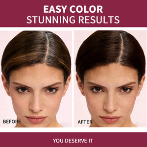 Tinta per <span class=keywords><strong>Capelli</strong></span> a Base di Estratti Vegetali Tonalità Magenta Formula Erboristica con Camomilla e Aloe Fo Ti Colore Vivace Resistente allo Sbiadimento <span class=keywords><strong>Colorazione</strong></span> Delicata - Product Image 3