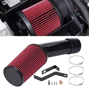 ชุดอัพเกรดช่องลมเข้าเครื่องยนต์ฟอร์ด F250 F350 F450 7.3L พร้อมกรองอากาศทรงกรวยสีแดงและท่อสีดำ รุ่น OFI259 - Product Image 4