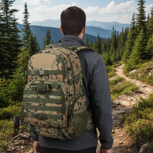 Custom <span class=keywords><strong>Logo</strong></span> 35L Tactische Rugzak 600D Nylon Waterdicht Molle Systeem Outdoor Camo Sporttas voor Hiking Jagen Groothandel - Product Image 4