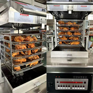Freidora a Presión Comercial Industrial de Gran Capacidad de 55L en Acero Inoxidable, Eléctrica para <span class=keywords><strong>Pollo</strong></span> Broaster Frito con Filtro de Aceite - Product Image 5