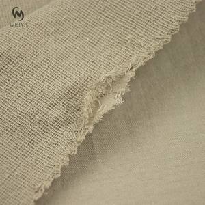 Marchandises prêtes couleur unie doux pour la peau doux au toucher 2 couches coton Double froissé sergé tissu pour Parka veste pantalon - Product Image 6