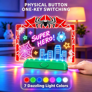 Nouvelle Tableau <span class=keywords><strong>d</strong></span>'écriture LED en acrylique lumineux, jouet de <span class=keywords><strong>dessin</strong></span> magique, tableau de <span class=keywords><strong>dessin</strong></span> LED rechargeable lumineux pour enfants avec commande vocale et lumière - Product Image 4