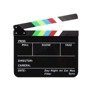 Clapboard en acrylique personnalisé effaçable à sec pour équipement de cinéma et télévision, marqueur d'<span class=keywords><strong>action</strong></span> - Product Image 3