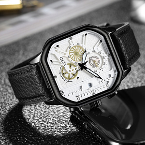 Reloj cuadrado de gama alta para hombre, pequeño nicho, reloj de negocios con temporizador a la moda, reloj impermeable para hombre - Product Image 2