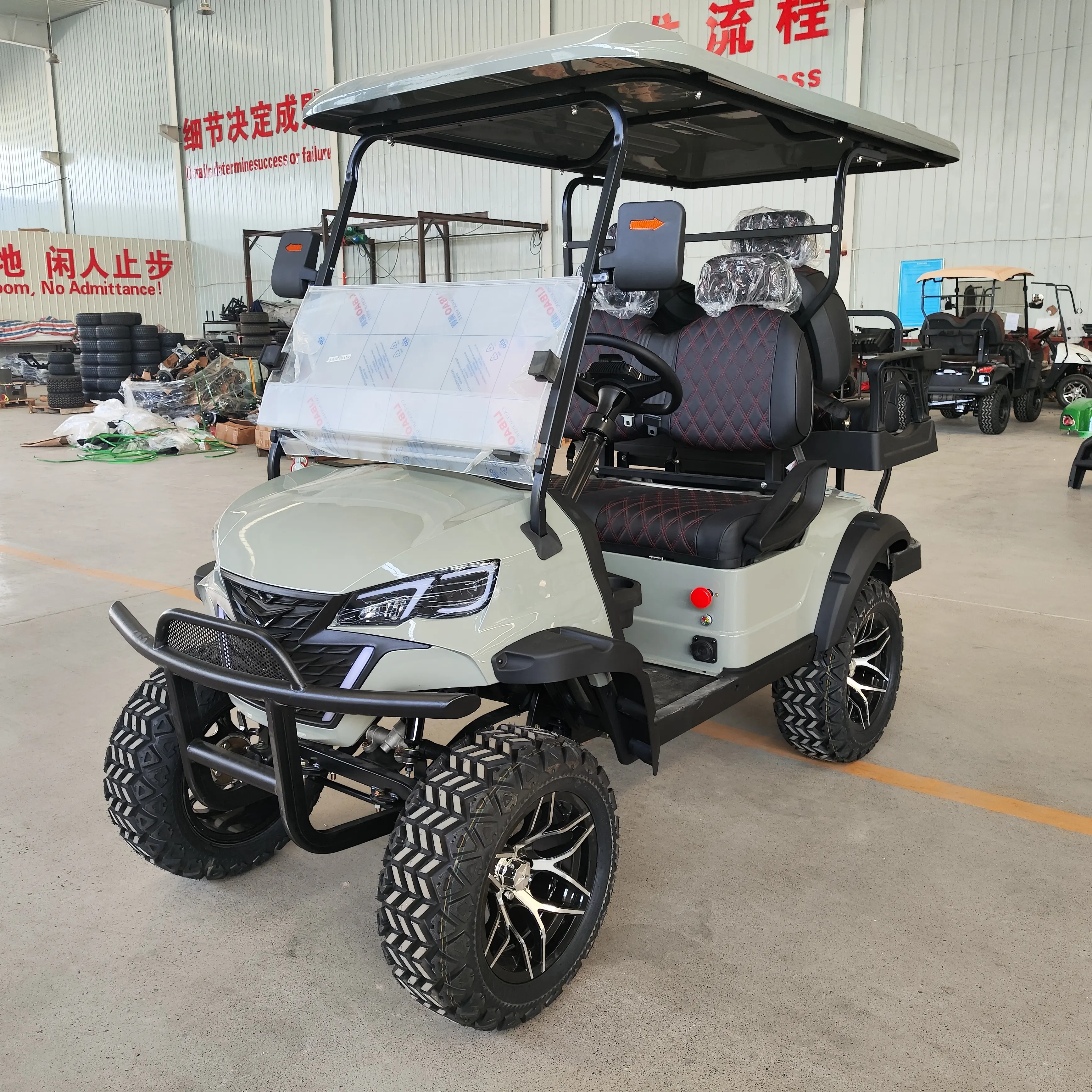 WINTAO 2024 Newest Design Resort Hotel Park Golf Course Sightseeing Golf Car High Chassis Lifted Electric Golf Cart