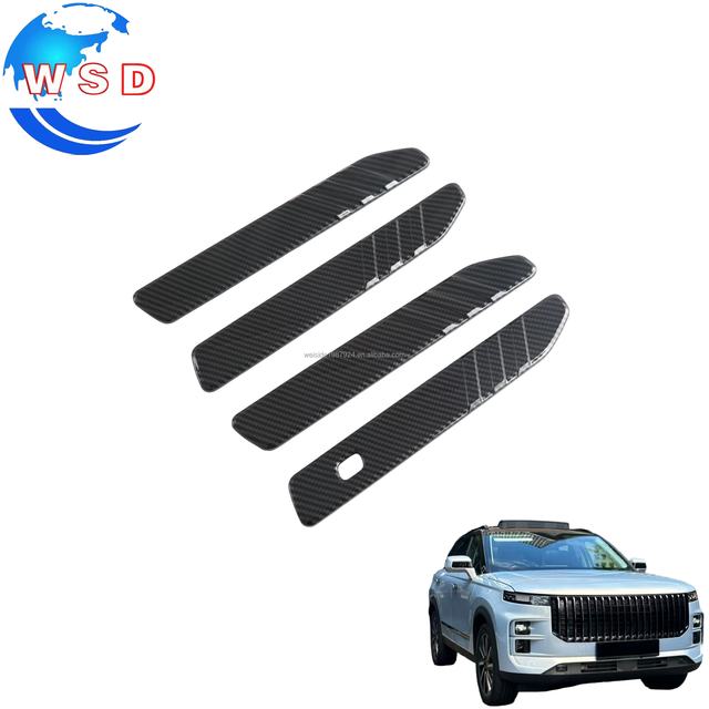 Wholesale ABS Carbon Fiber Door Handle Trim 4pcs Outer Door Handle Cover for CHERY JAECOO J7 2024-UP Interior Accessories