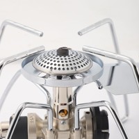 Réchaud de camping portable Spider, brûleur à gaz butane manuel avec allumage piézo, tête de cuisson extérieure