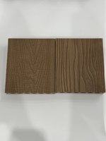 Revêtement de terrasse WPC 3D gaufré sans entretien, haute résistance, qualité commerciale, bois-plastique haute densité pour extérieur moderne