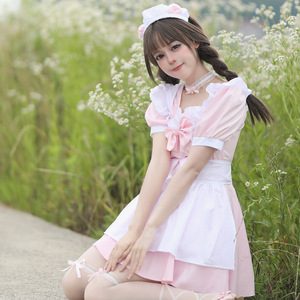 Cat Maid Outfit Pink Polyester Women Plus Size Lolita Style Cosplay Costume Spring 2023 - Product Image 2