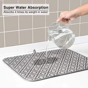 Geschirr trocknungs matte für die Küche, Ultra Absorbent Micro fiber Dishes Drainer Mats - Product Image 4