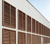 Mur-rideau de façade de bâtiment, persienne fixe en Z, ventilation, ombrage, décoration, imperméable, résistant à la chaleur, économie d'énergie, persienne en aluminium