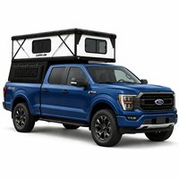 Tente de toit pour camionnette Hiperlion 8 pieds de long, isolée, panneau sandwich en fibre de verre, auvent quatre saisons, imperméable, montage rapide
