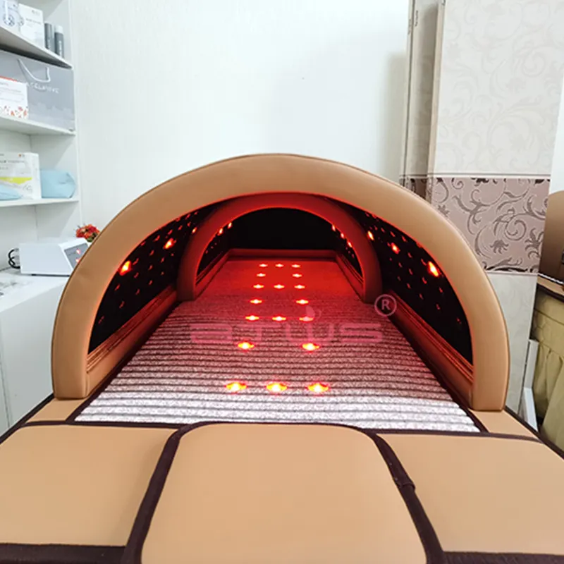Sauna de infrarrojos lejanos, caja de 3 zonas para tratamiento de terapia, SPA
