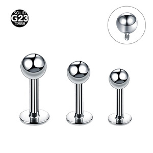 À la mode ASTM F136 plaqué or oreille Piercing bijoux lèvre Monore Cartilage goujon Tragus haltère Zircon hélice pour les mariages - Product Image 6