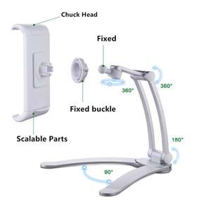 <span class=keywords><strong>Support</strong></span> mural inclinable en aluminium pour <span class=keywords><strong>tablette</strong></span>, <span class=keywords><strong>support</strong></span> de bureau pour téléphone, pour iPad - Product Image 6