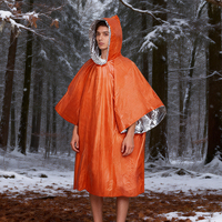 Imperméable d'urgence réfléchissant portable, léger et imperméable pour adultes, randonnée en plein air, camping, survie