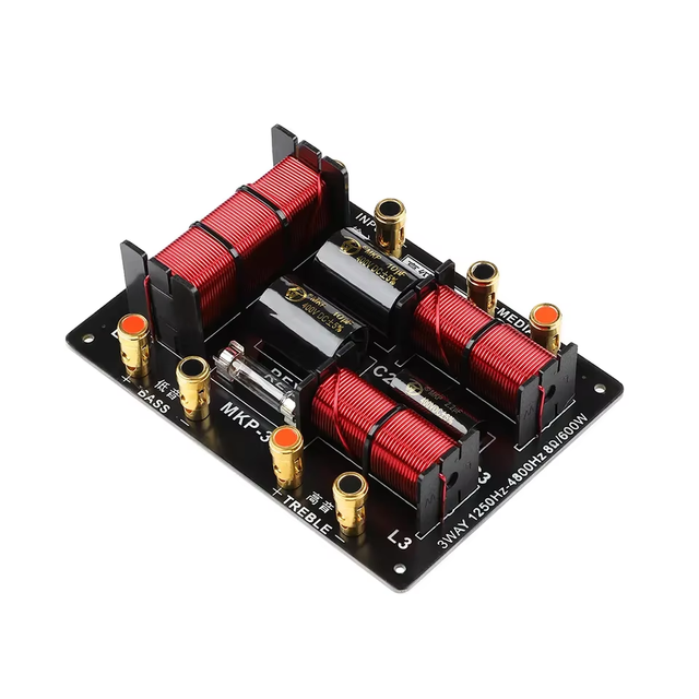 600W 3 Way Audio Speaker Crossover Treble Midrange Bass Independent Filter HIFI Stage Professinal Frequency Divider