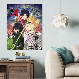 Séraphin de la fin <span class=keywords><strong>Anime</strong></span> affiche haute définition noyau de peinture en aérosol en gros japonais dessin animé autocollant mural périphérique décor - Product Image 2