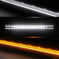 Barre lumineuse LED de 32 pouces, double rangée, faisceau combiné, DRL ambre, 12V 24V, pour toit de véhicule tout-terrain 4x4, ATV, UTV, SUV, camion