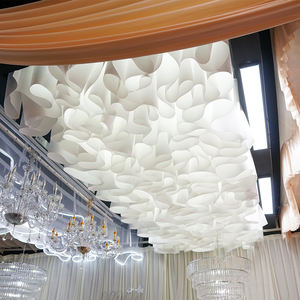 Decoraciones de Techo Rectangulares Modernas de Papel Texturizado Francés Martina, Color Beige Elástico, para Bodas - Product Image 1